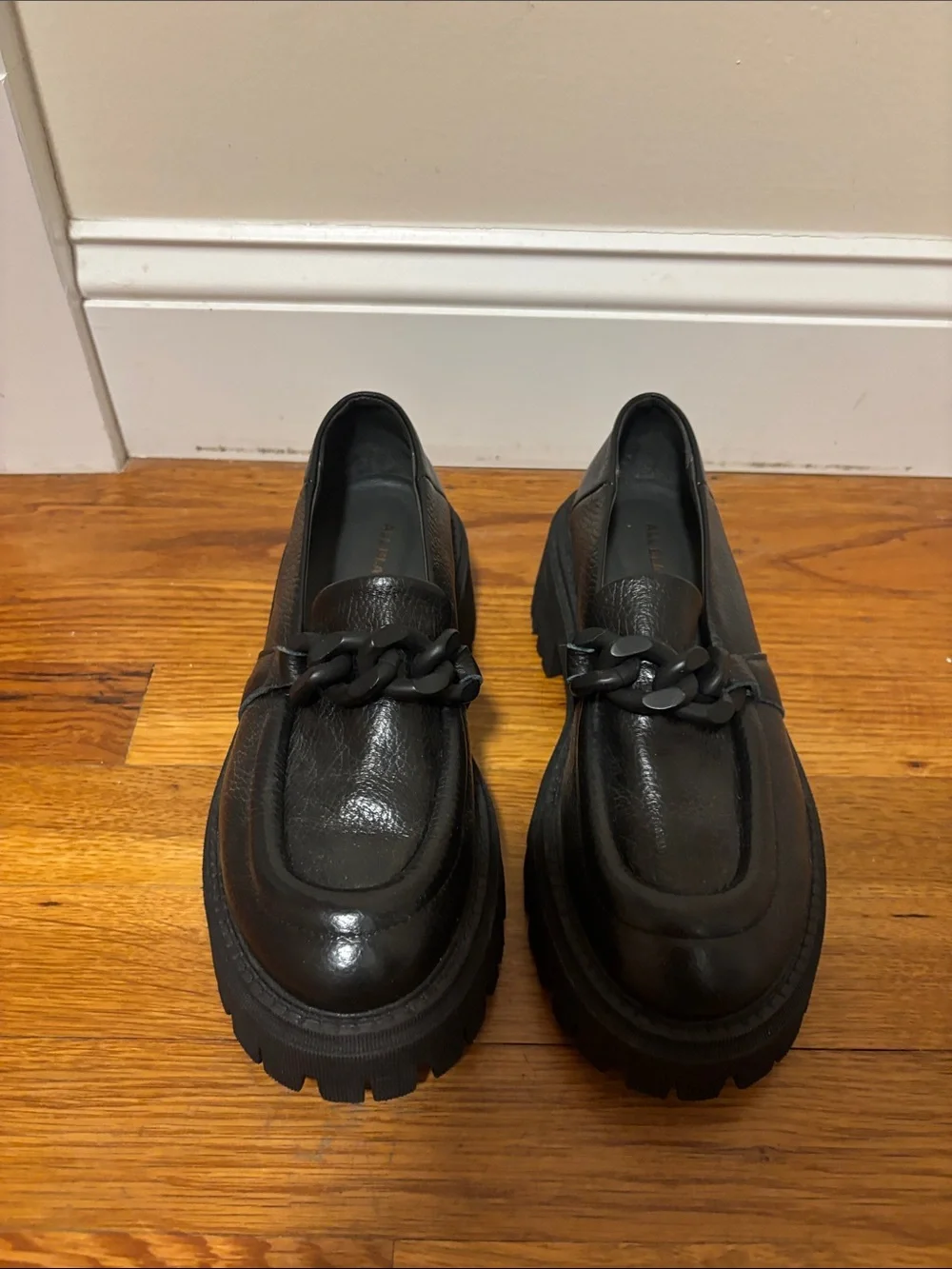 Chunky ALL BLACK loafers